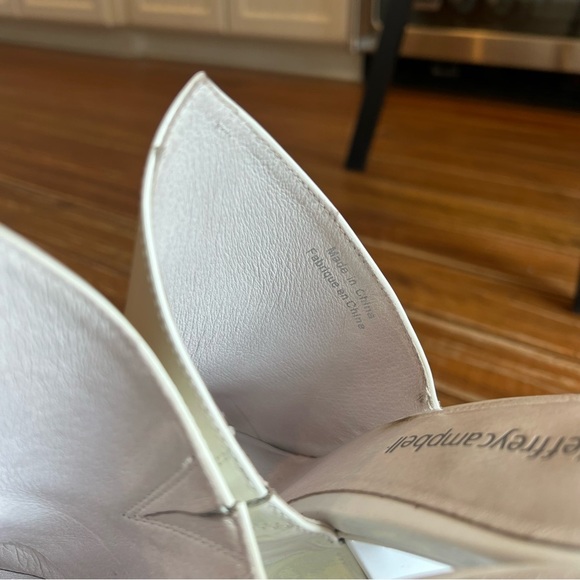 Jeffrey Campbell AESTHETIC White Crinkle Patent Heel - Picture 7 of 9